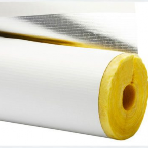 Fiberglass Pipe Insulation with all-service vapor retarder jacket ((ASJ)